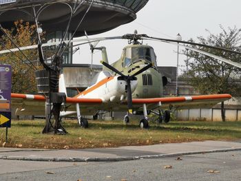 View of airplane against sky
