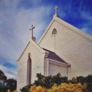 Low angle view of church