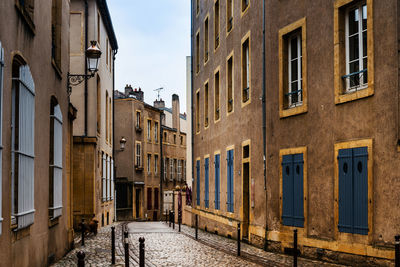 Street amidst buildings in town