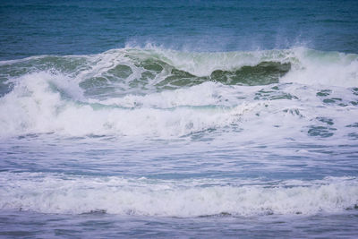 Waves rushing towards shore