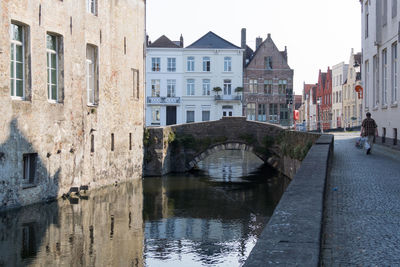 Canal amidst buildings in city