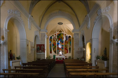 Interior of church