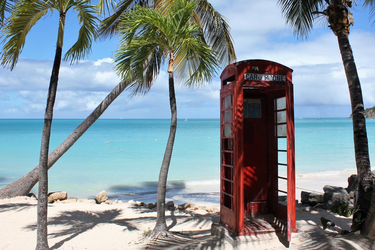 Red phone on antigua