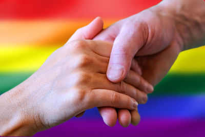 Close-up of hands