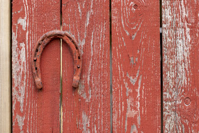 Full frame shot of weathered door