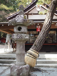 Low angle view of temple