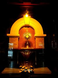 Close-up of illuminated water