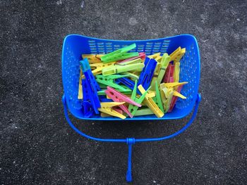 Close-up of multi colored pencils