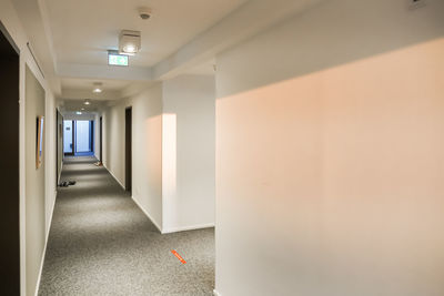 Empty corridor of building