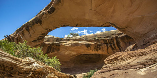 Scenic view of rock formation against sky