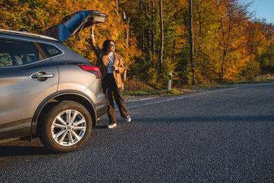 Car on road