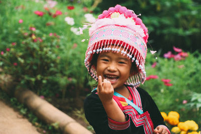 Portrait of a smiling girl