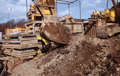 View of construction site against sky