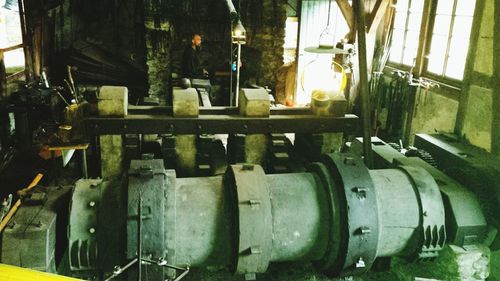 Rusty machine part