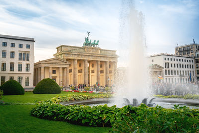 Fountain in park