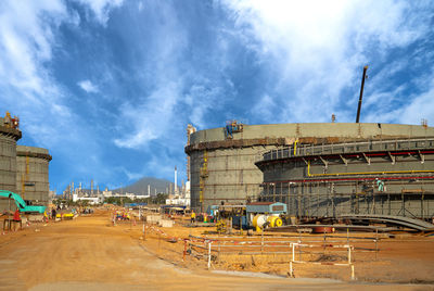 View of construction site against sky