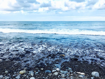 Scenic view of sea against sky