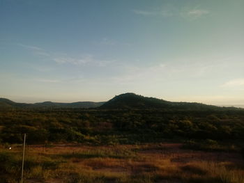 Scenic view of landscape against sky