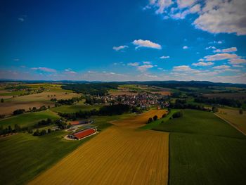 View of landscape against clear sky