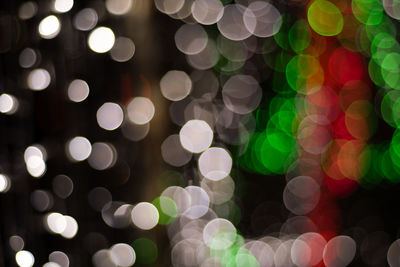 Full frame shot of defocused image of illuminated lights