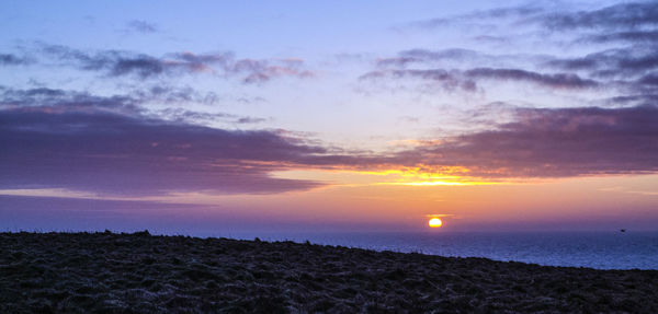 Sunset over sea