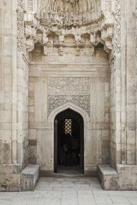 Entrance of historic building