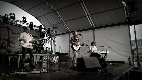 People standing on stage