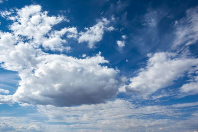 Low angle view of clouds in sky