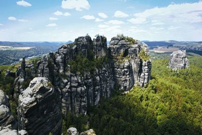 Panoramic view of landscape against sky