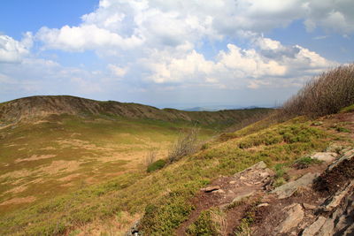 Scenic view of landscape against sky