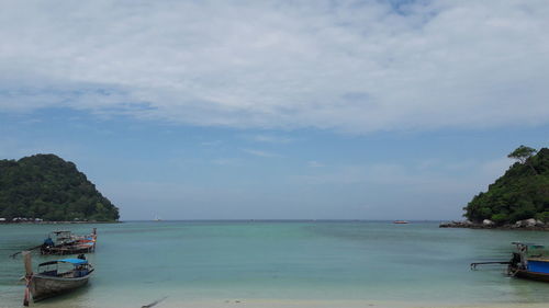 Scenic view of sea against sky