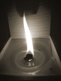 Close-up of illuminated lamp