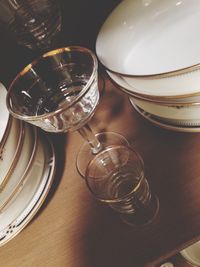 Close-up of food on table
