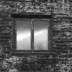 Close-up of window against sky