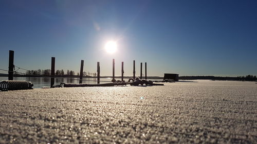 Scenic view of sunny day against sky