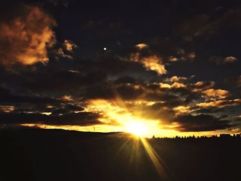 Scenic view of sky during sunset