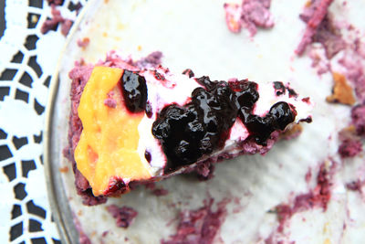 Close-up of dessert in plate