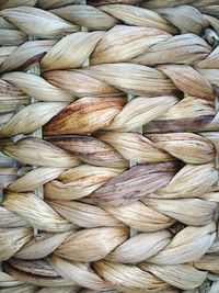 Full frame shot of wicker basket