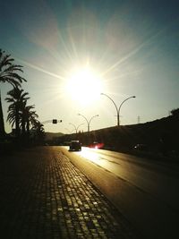 Road at sunset