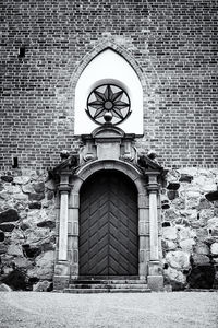 Facade of historic church