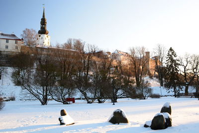 Winter in toompark. tallinn. estonia