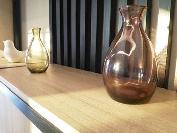 Close-up of vase on table