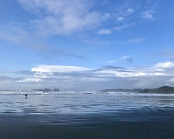 Scenic view of sea against sky
