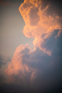 Low angle view of sky during sunset