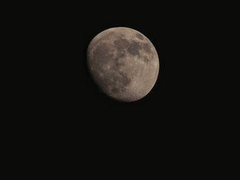 Close-up of moon against black sky