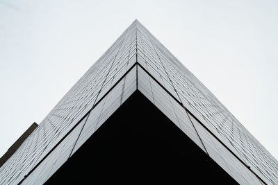 Low angle view of modern building against sky