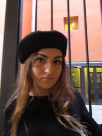 Portrait of beautiful young woman