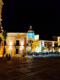 City street at night