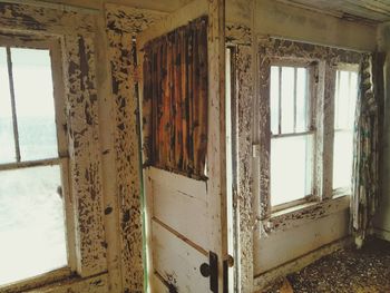 Interior of abandoned building