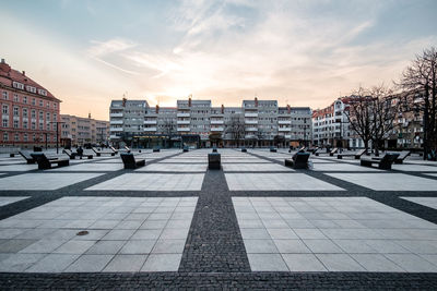 Square in a historical city center